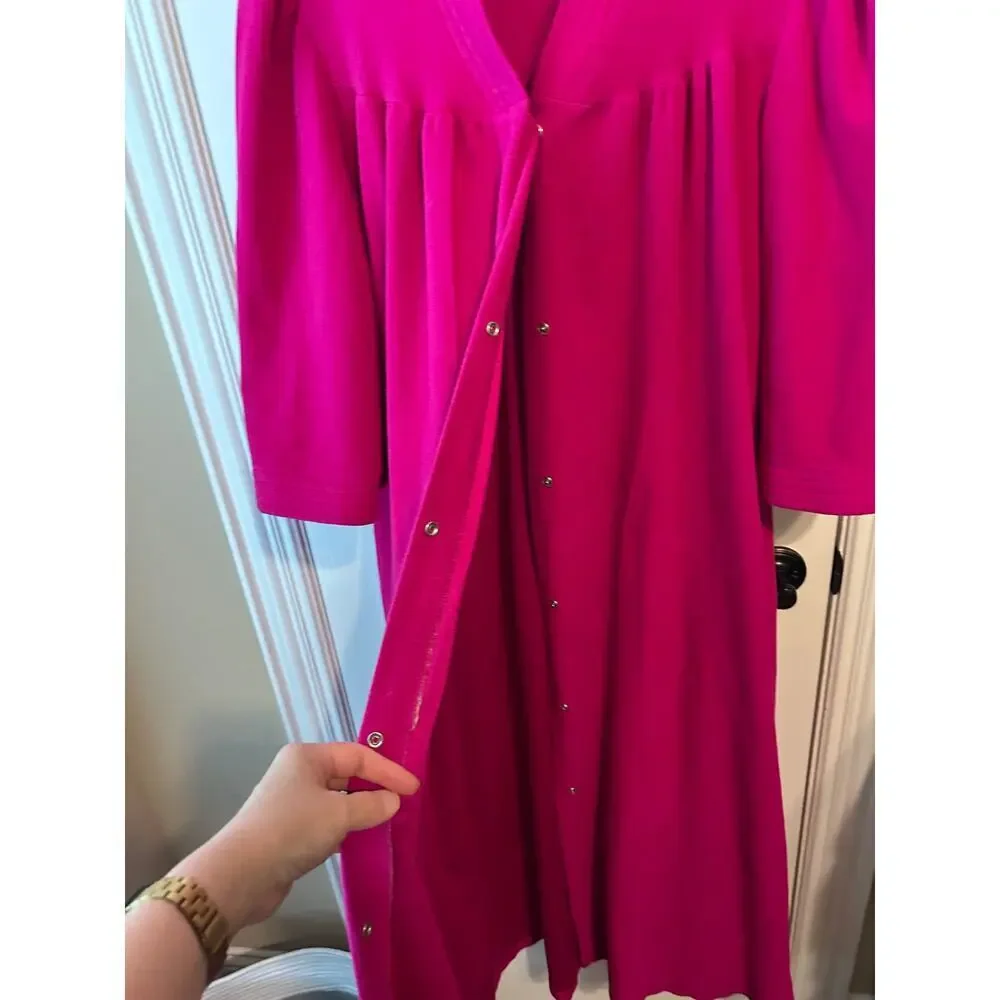 House Coat Vintage Vanity Fair Purple Soft Large